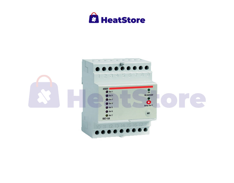 Récepteur radio à 6 canaux avec commande pour actionneurs électrothermiques